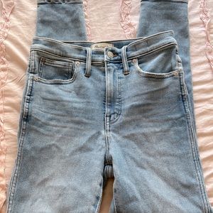 Madewell 10” high rise skinny jeans